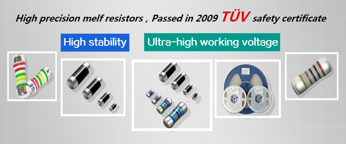 High precision melf resistors