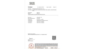 SGS test report of packing materials made by Thunder Precision Resistors